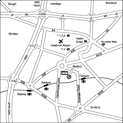 IBM Bedfont Lakes Map